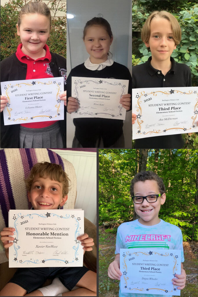 collage of elementary school winners