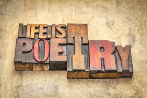 Life is Poetry wooden stamp